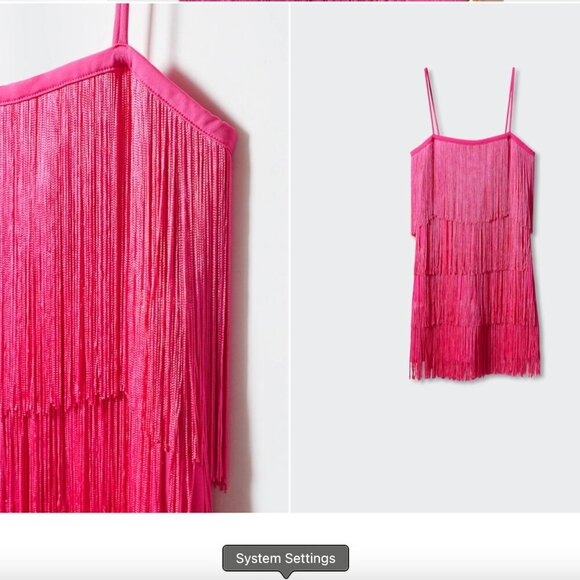 MANGO Fringe dress Size M NEW WITH TAG! - Picture 5 of 6